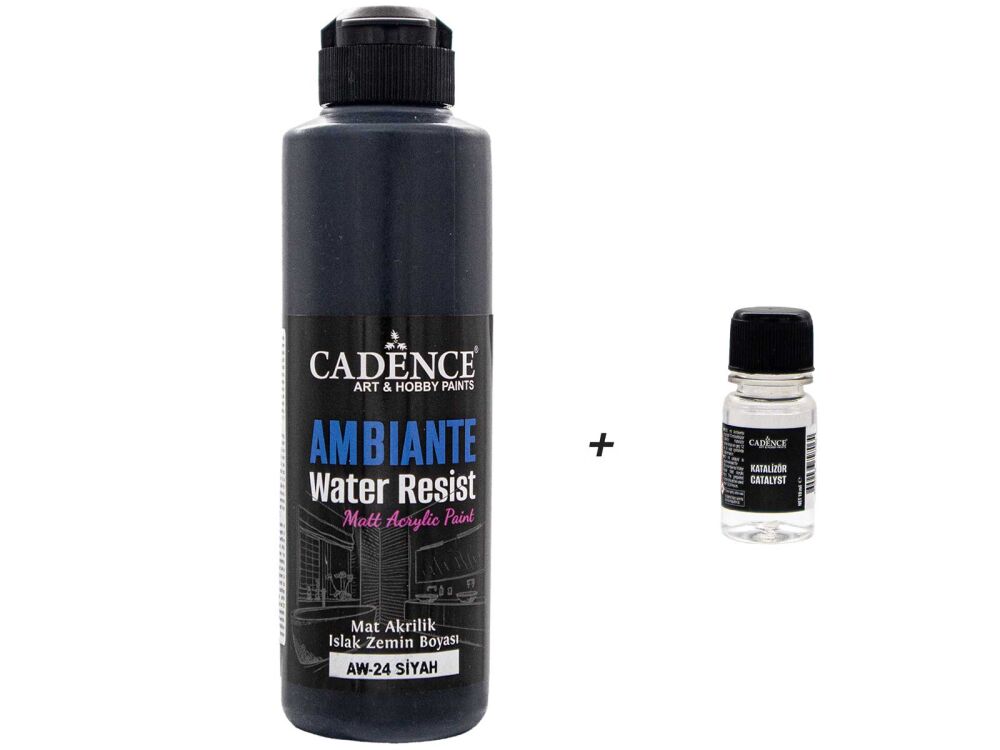 AW24 Ambiante Siyah Islak Zemin Boyası 250 ML+ Katalizör 10 GR - 1