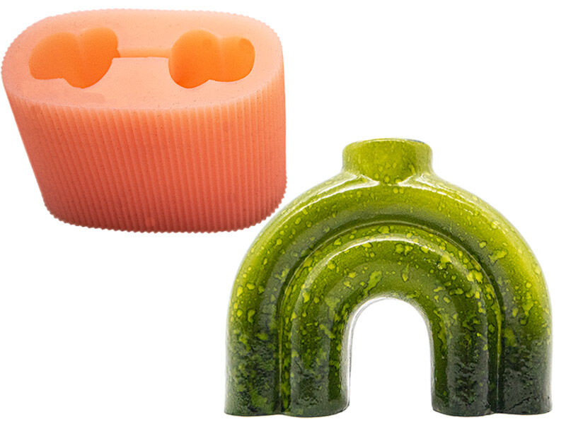 Ayaklı Vazo Beton Saksı Silikon Kalıp B-128 - 1