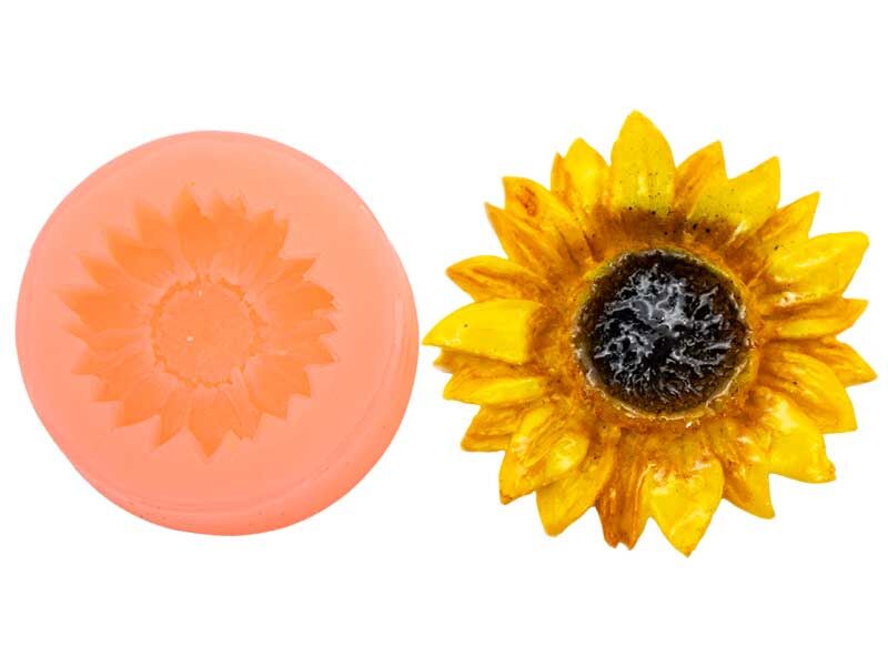 Ayçiçek Silikon Mum Kalıbı M-272 - 1