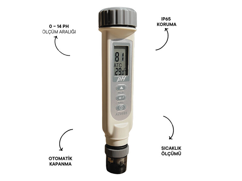 AZ 8685 Dijital pH Metre (Kalem Tipi) - 5