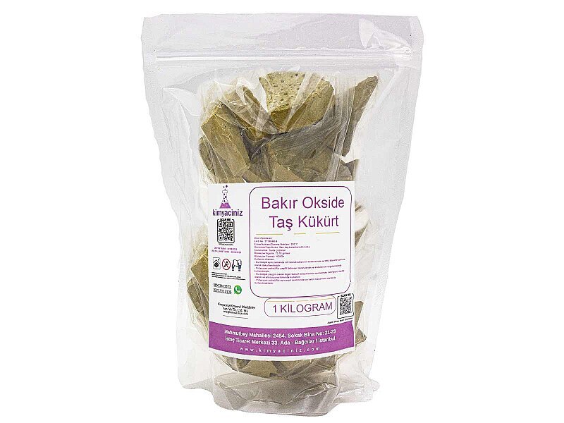 Bakır Okside - Taş Kükürt 1 KG - Kimyacınız
