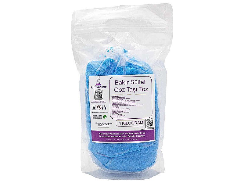 Bakır Sülfat - Göz Taşı Toz 1 KG - Kimyacınız