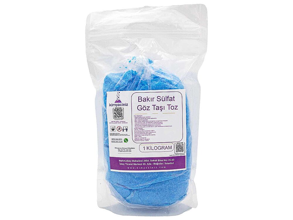 Bakır Sülfat - Göz Taşı Toz 1 KG - 1