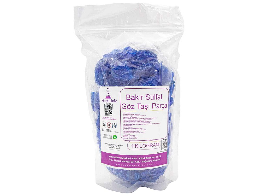 Bakır Sülfat - Göz Taşı Parça 1 KG - 1