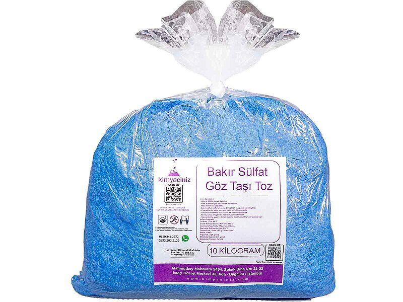 Bakır Sülfat - Göz Taşı Toz 10 KG - 1