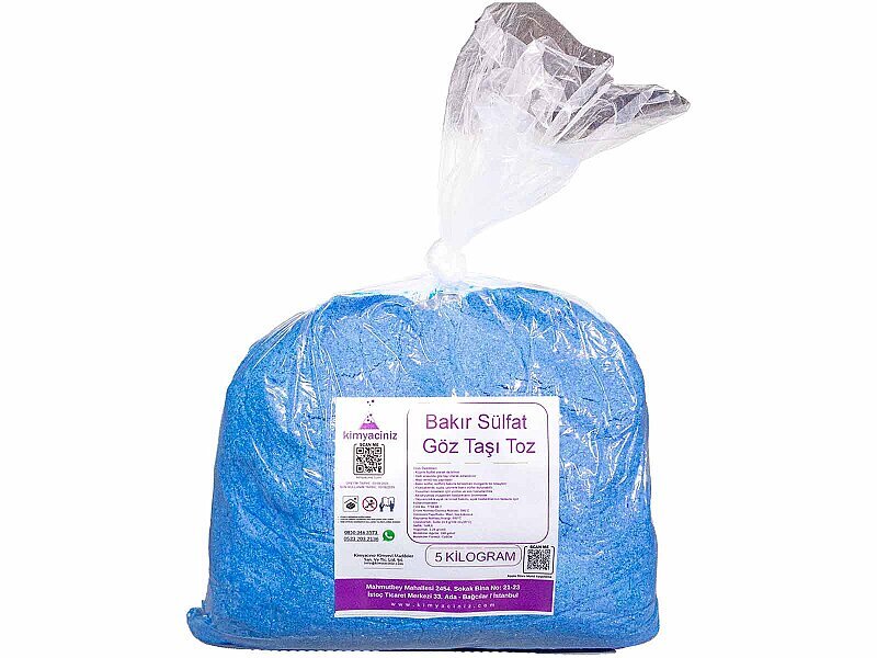 Bakır Sülfat - Göz Taşı Toz 5 KG - Kimyacınız