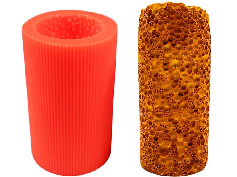 Baloncuk Desenli Silikon Mum Kalıbı M-12 - 1