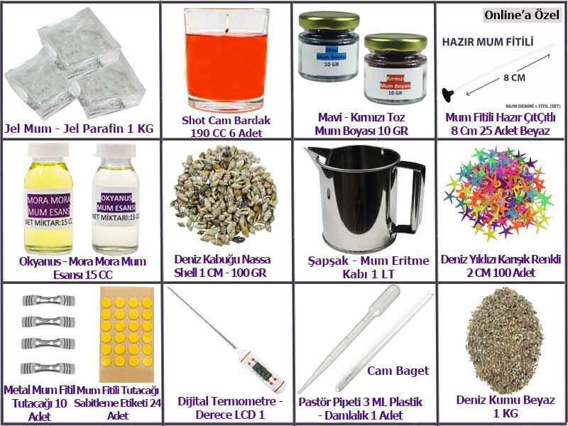 Bardakta Jel Mum Yapım Seti - 1