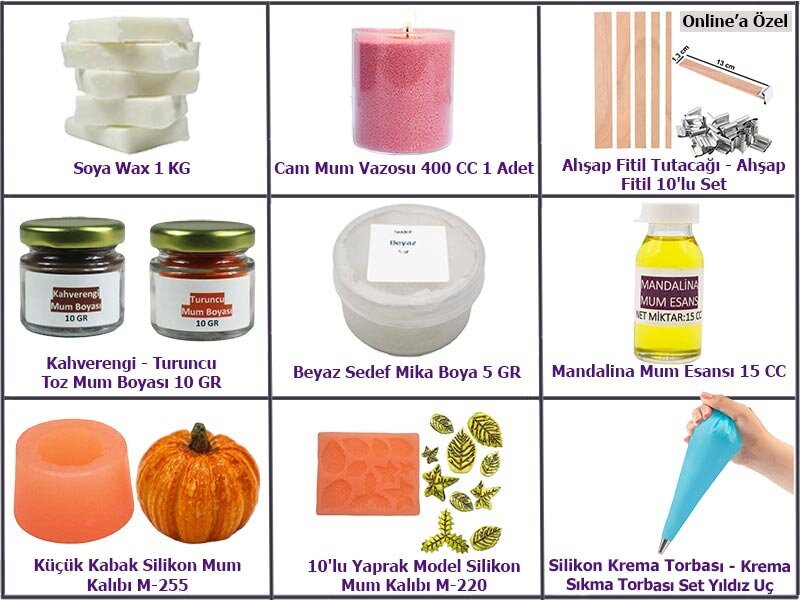 Bardakta Kremalı Mum Yapım Seti - Kimyacınız