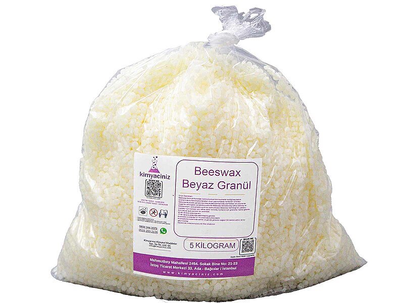 Beeswax Beyaz Granül 5 KG - Kimyacınız