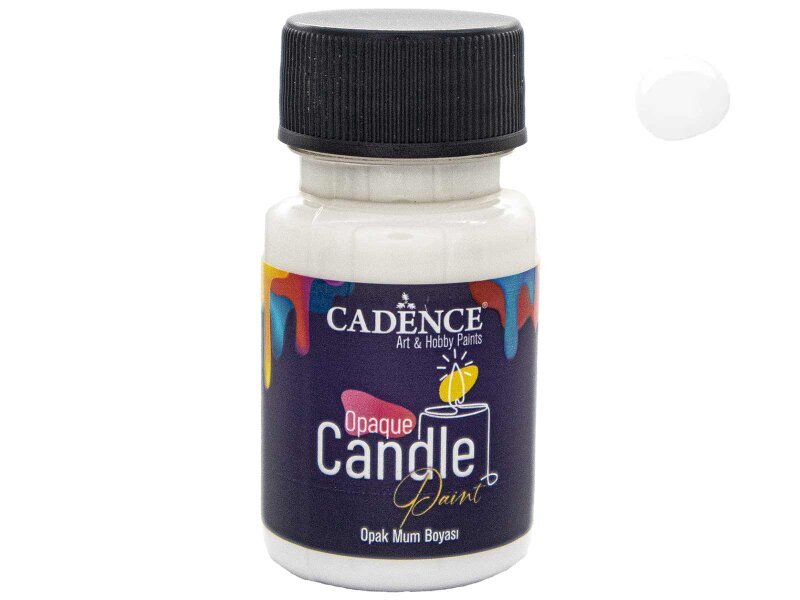 Beyaz Opak Mum Boyası Cadence CDL 01 50 ml - Cadence