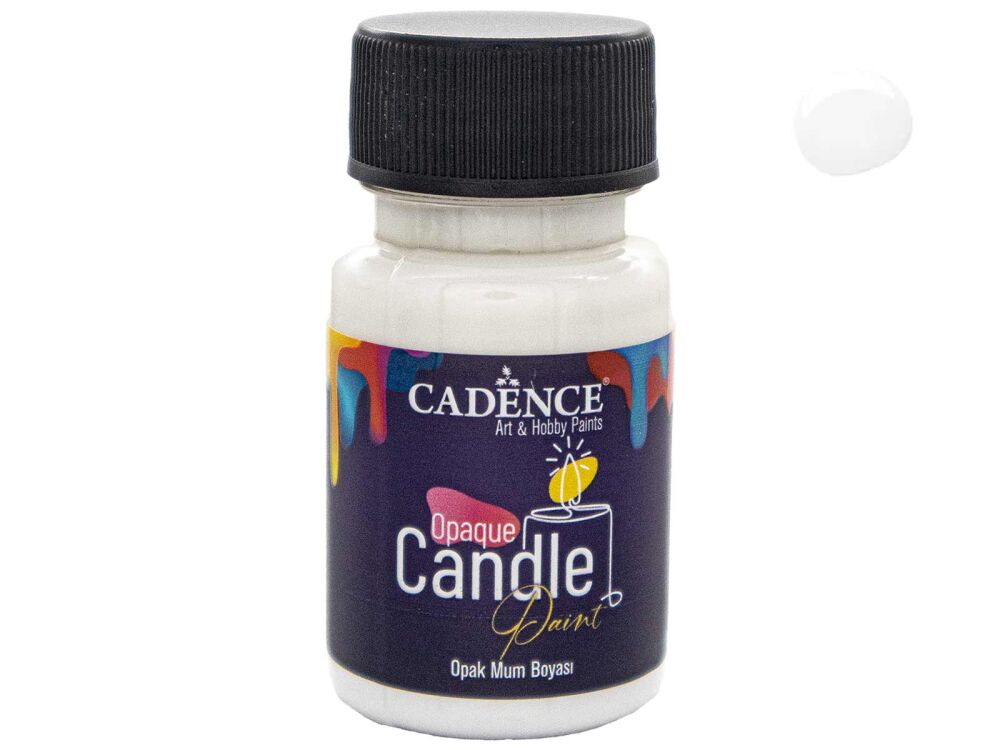 Beyaz Opak Mum Boyası Cadence CDL 01 50 ml - 1