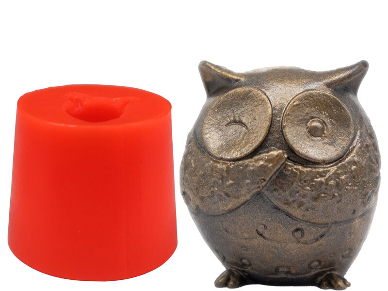 Bilmiyorum Baykuş Silikon Mum Kalıbı M-105 - Kimyacınız