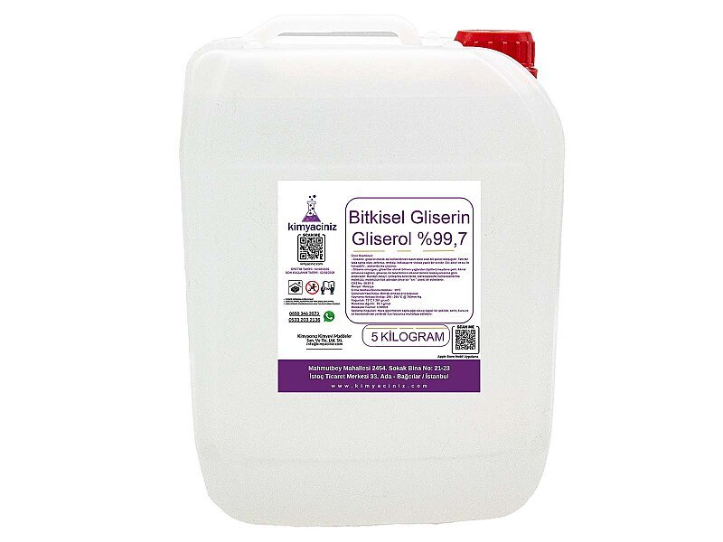 Bitkisel Gliserin - Gliserol %99,7 5 KG - Kimyacınız