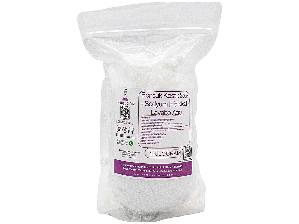Boncuk Kostik Soda - Sodyum Hidroksit - Lavabo Açıcı 1 KG - 1