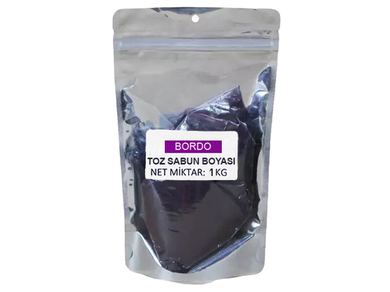 Bordo Toz Doğal Sabun Boyası 1 KG - Kimyacınız