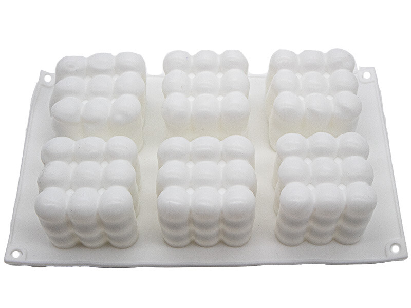 Bubble 6'lı Muffin Silikon Kalıbı KM-1347D - Kimyacınız