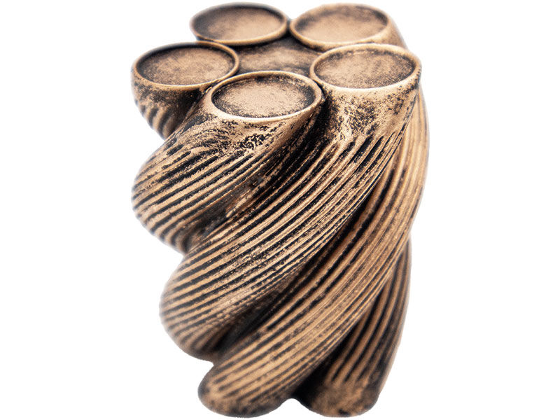 Burgu Sarmal Silikon Mum Kalıbı M-176 - 2