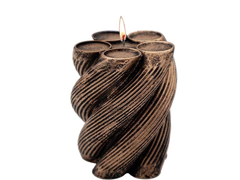 Burgu Sarmal Silikon Mum Kalıbı M-176 - 7