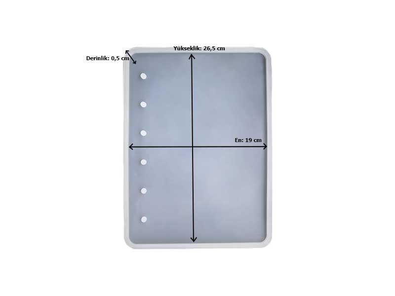 Büyük Boy Defter ve Sekreterlik Epoksi Kalıbı EPK-617 - 2