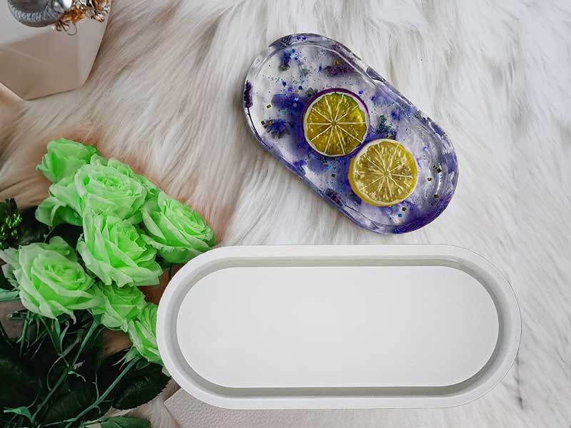 Büyük Boy Oval Terrazo Tabanlık Epoksi Kalıbı EPK-762 - 1
