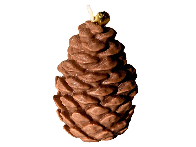 Büyük Kozalak Silikon Mum Kalıbı M-137 - 2