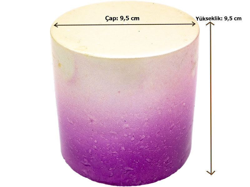 Büyük Silindir Silikon Mum Kalıbı M-263 - 2