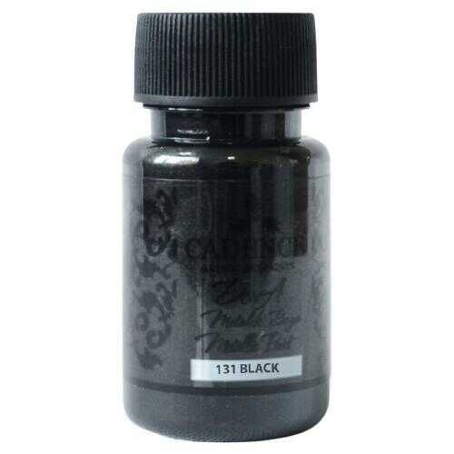 Cadence 131 Siyah Dora Metalik Boya 50 ML - Cadence