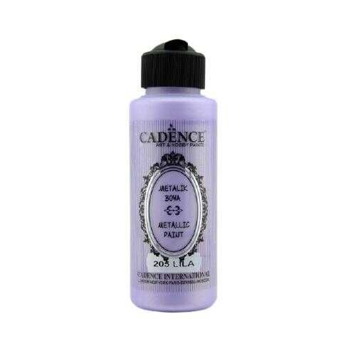 Cadence 205 Lila Metalik Sedefli Akrilik Boya 120 ML - Cadence