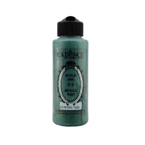Cadence 213 Petrol Yeşili Metalik Sedefli Akrilik Boya 120 ML - Cadence