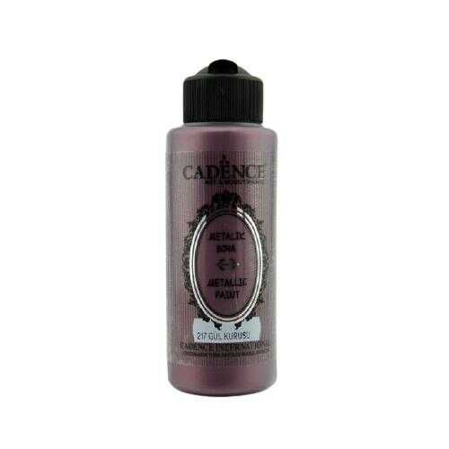 Cadence 217 Gül Kurusu Metalik Sedefli Akrilik Boya 120 ML - Cadence