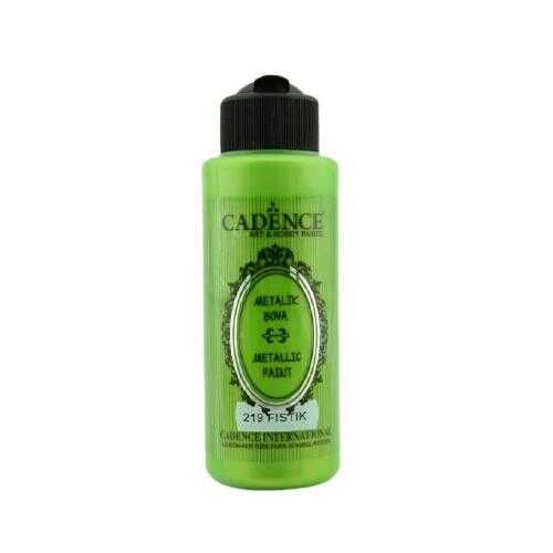 Cadence 219 Fıstık Metalik Sedefli Akrilik Boya 120 ML - Cadence