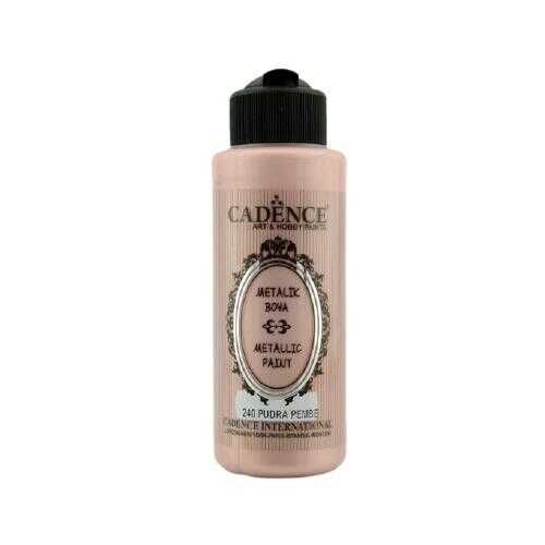 Cadence 240 Pudra Pembe Metalik Sedefli Akrilik Boya 120 ML - Cadence