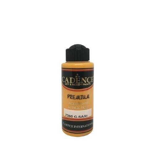 Cadence 7360 G. Sarı Premium Akrilik Boya 120 ML - Cadence