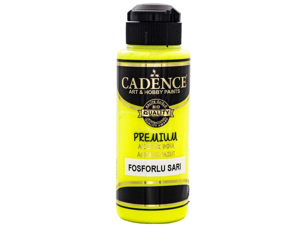 Cadence Fosforlu Sarı Premium Akrilik Boya 120 ML - 1