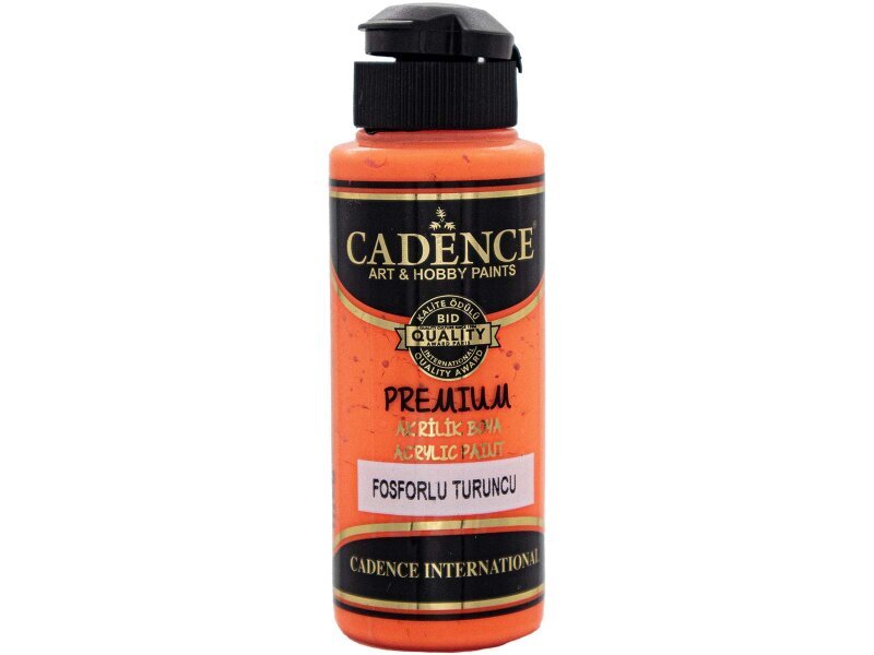 Cadence Fosforlu Turuncu Premium Akrilik Boya 120 ML - Cadence