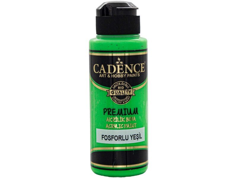 Cadence Fosforlu Yeşil Premium Akrilik Boya 120 ML - Cadence