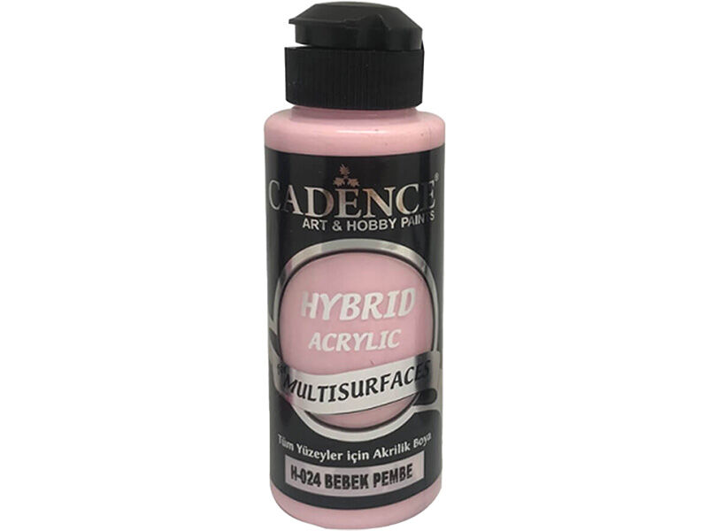 Cadence H-024 Bebek Pembe Hybrid Multisurfaces Akrilik Boya 120 ML - 1