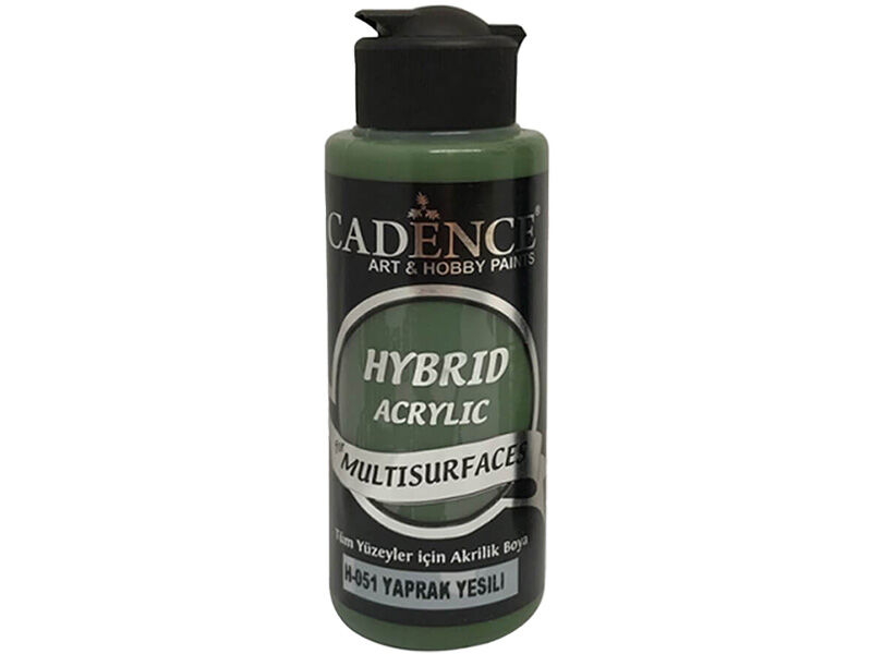 Cadence H-051 Yaprak Yeşili Hybrid Multisurfaces Akrilik Boya 120 ML - 1