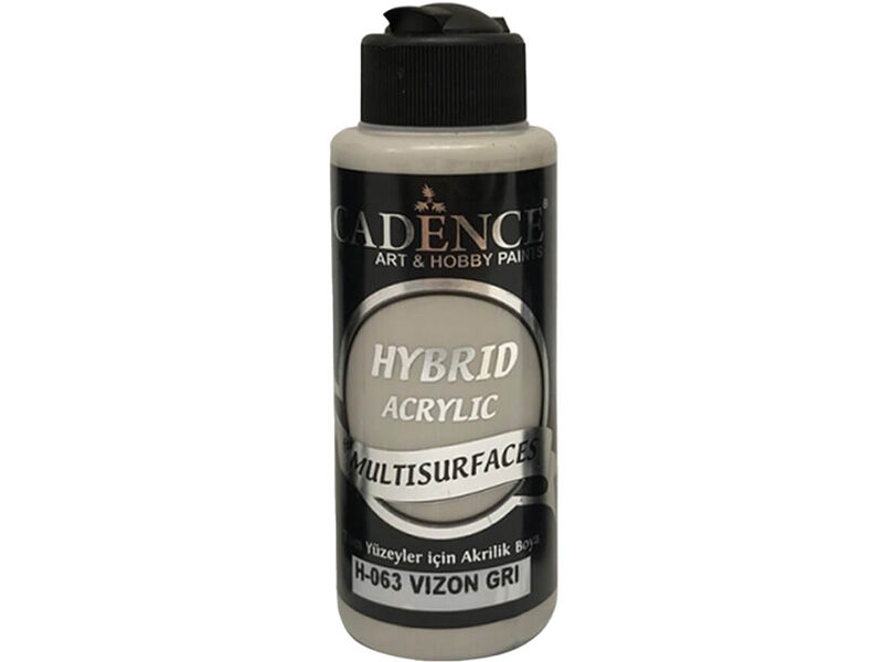 Cadence H-063 Vizon Gri Hybrid Multisurfaces Akrilik Boya 120 ML - 1