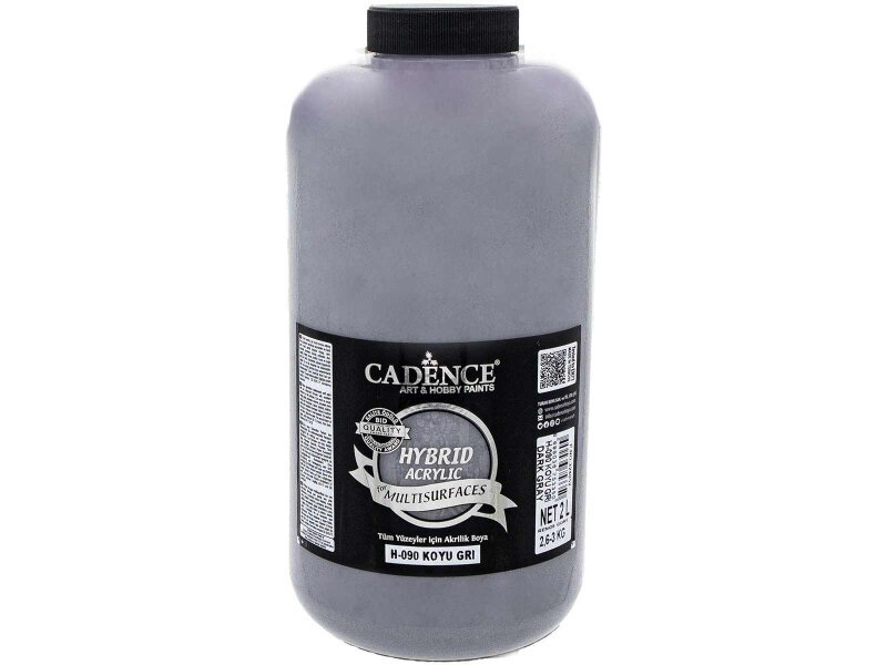 Cadence H-090 Hybrid Multisurface Akrilik Boya 2 LT Koyu Gri - Cadence