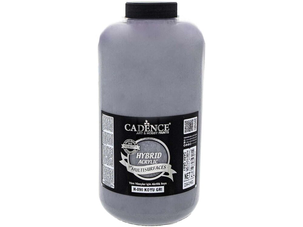 Cadence H-090 Hybrid Multisurface Akrilik Boya 2 LT Koyu Gri - 1