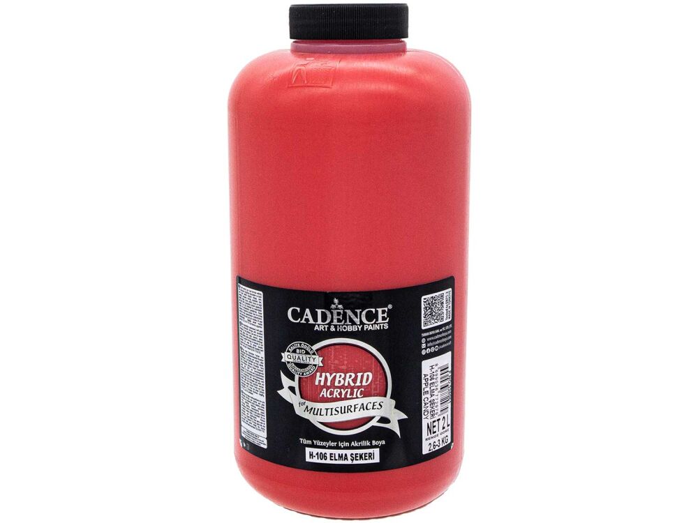Cadence H-106 Hybrid Multisurface Akrilik Boya 2 LT Elma Şekeri - 1