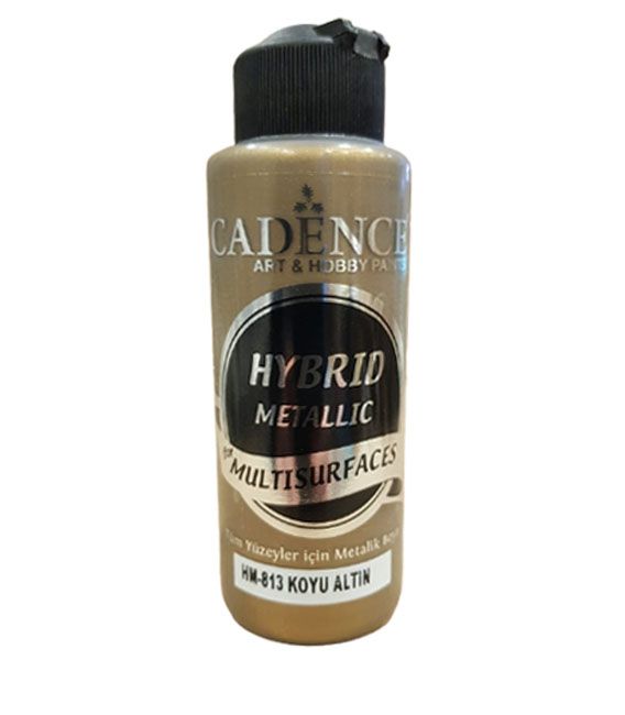 Cadence HM-813 Koyu Altın Hybrid Multisurfaces Akrilik Boya 120 ML - Cadence
