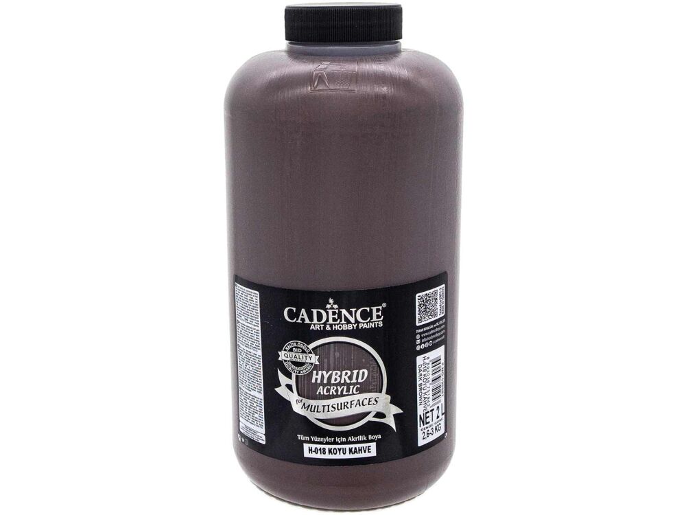 Cadence H-018 Hybrid Multisurface Akrilik Boya 2 LT Koyu Kahve - 1