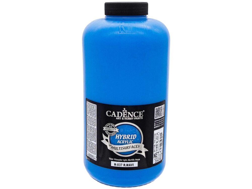 Cadence H-037 Hybrid Multisurface Akrilik Boya 2 LT Royal Mavi - 1
