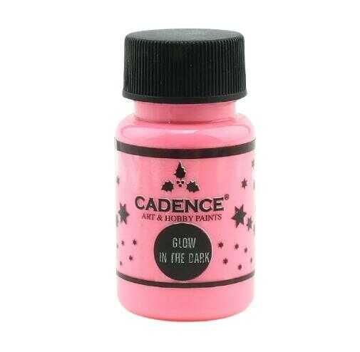 Cadence  Karanlıkta Parlayan Boya Glow In The Dark 579 Pembe 50 ML - 1