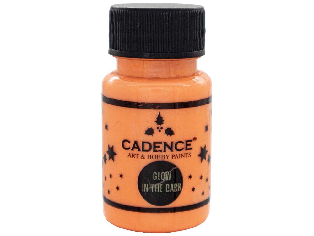 Cadence Karanlıkta Parlayan Boya Glow In The Dark 580 Turuncu 50 ML - 1
