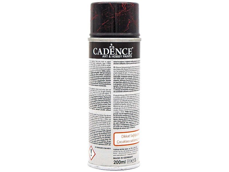Cadence Kırmızı Silver Sprey Mermer Efekti 200 ML - 3