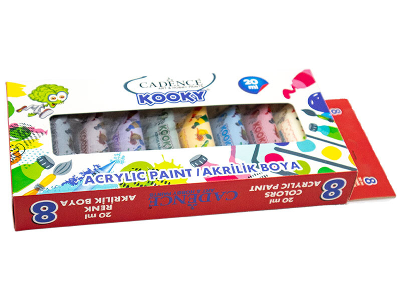 Cadence Kooky 8'li Akrilik 20 ML Boya Seti - 2